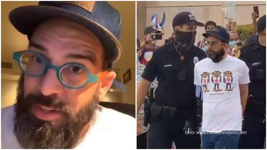 Presentador cubano Alexander Otaola presenta demanda contra la ciudad de Miami y el policía que lo detuvo durante manifestación en la Calle Ocho