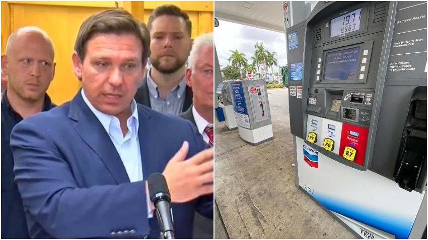 Ron DeSantis promulga paquete que incluye suspensión del impuesto estatal a la gasolina