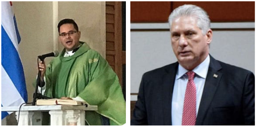 Joven sacerdote cubano envía contundente mensaje a  Díaz-Canel: "Soberana vergüenza debería sentir usted"