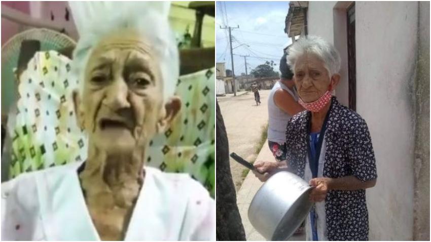 Anciana cubana explica porque salió a protestar a las calles en Cuba: "Estoy aburrida de pasar hambre"