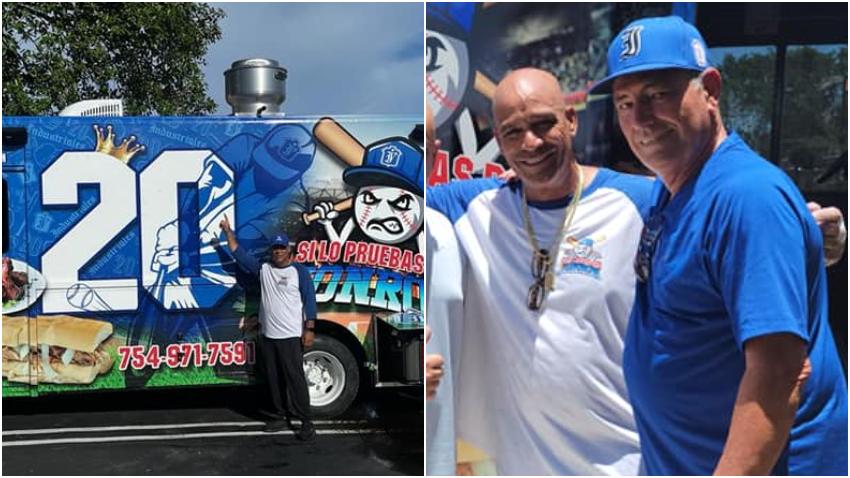 Ex pelotero cubano Lázaro Vargas reaparece con nuevo camión para vender pan con lechón en Miami