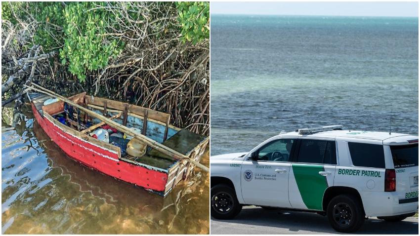 Este lunes 11 balseros cubanos son detenidos después de tocar tierra en los Cayos de Florida
