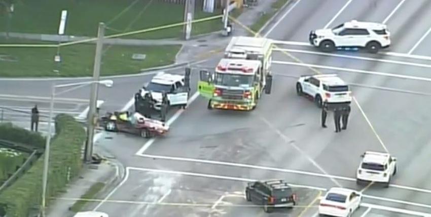 Aparatoso accidente en el noroeste de Miami-Dade deja un fallecido