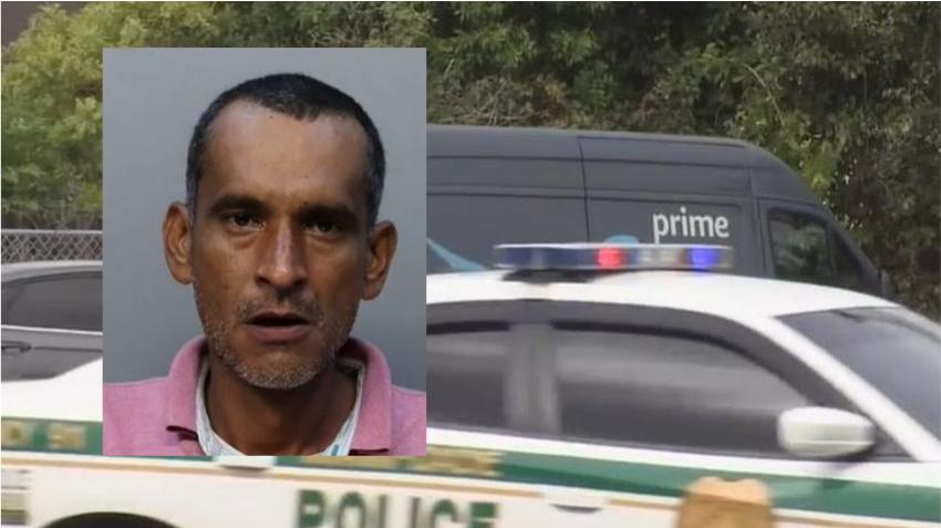 Policía en Miami-Dade arresta a sospechoso de robar un camión de Amazon