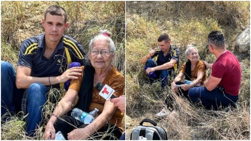 Una abuela cubana de 82 años junto a su nieto se lanzaron a cruzar el río Bravo