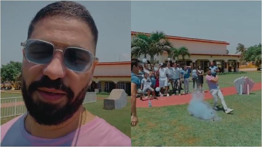 Actor cubano Alejandro Cuervo muestra desde Cuba la fiesta de revelación de sexo de su bebé que está por venir