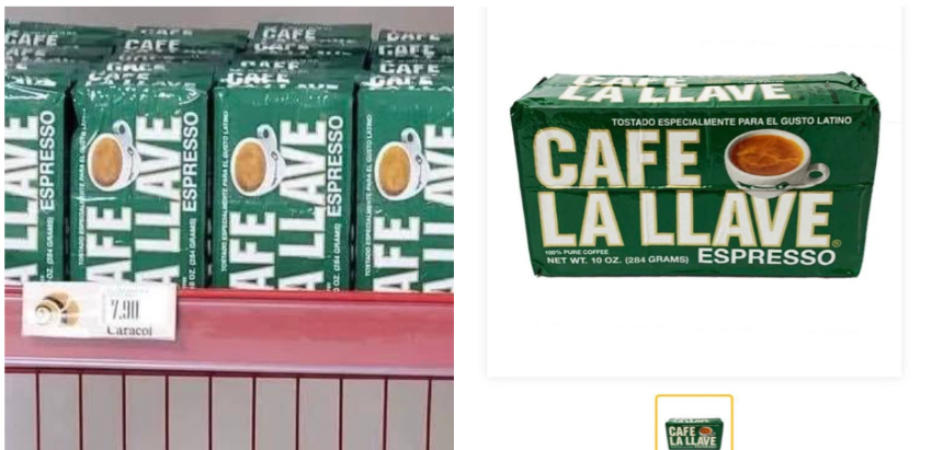 El régimen de Cuba vende Café La Llave en Tiendas Caracol a un precio de 7.90 USD