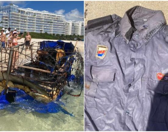 Llega a las costas de Miami Beach una balsa quemada con un traje de policía a bordo