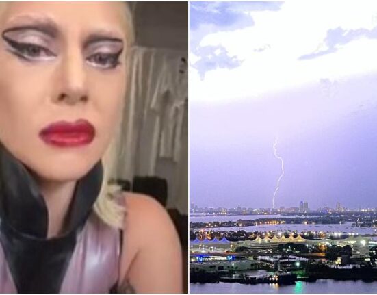 Lady Gaga detiene su concierto en Miami debido a las fuertes descargas eléctricas en la noche