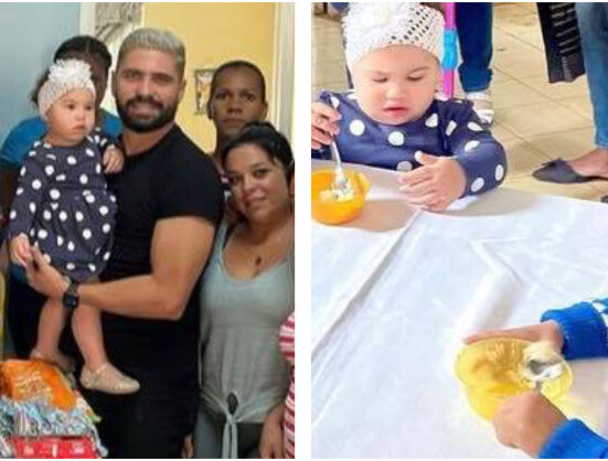 Actor cubano Alejandro Cuervo entrega donaciones a niños que viven en una casa sin amparo filial en Bauta