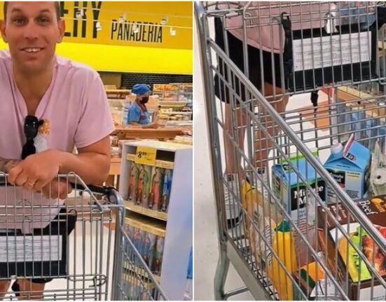 Tiktoker cubano recien llegado muestra la compra en el mercado con los Food Stamps: "Miami está caro"