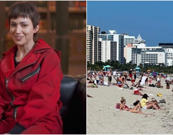 Conocida actriz de la Casa de Papel disfruta de las playas de Miami